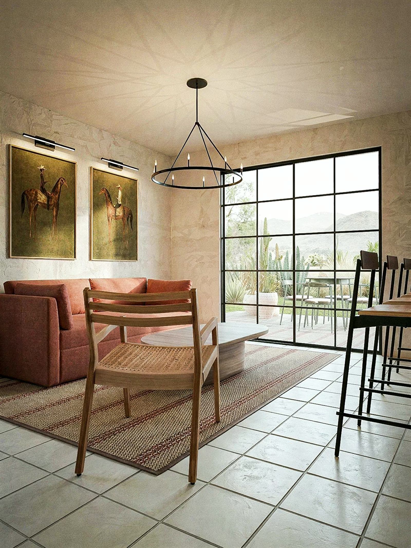 The living room